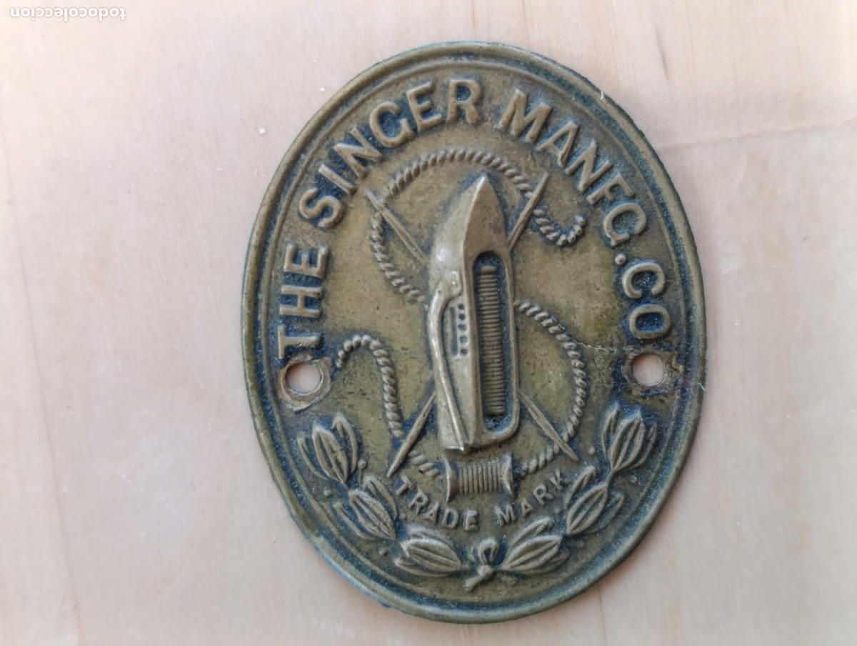 Coleccionismo: ANTIGUA ,PLACA CHAPA.THE SINCER TRADE MARK.
