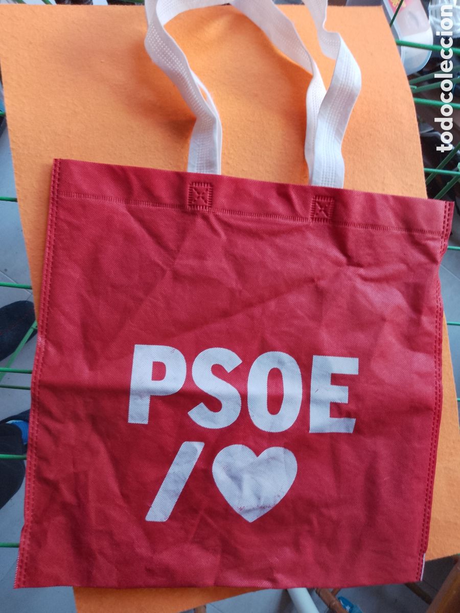 Coleccionismo: Tote Bag . Psoe . Bolsa - Foto 1