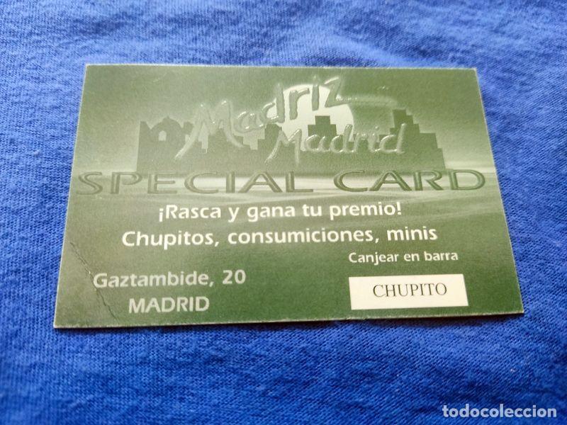 Coleccionismo: FLYER PASE PUERTA DISCOTECA PUB MADRIZ MADRID C/ GAZTAMBIDE 20 MADRID A&Ntilde;OS 90