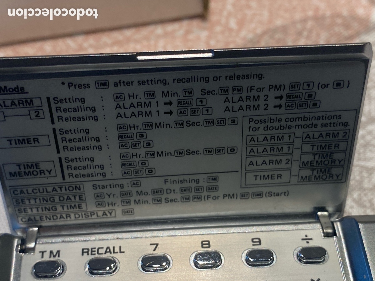 Coleccionismo: Calculadora micro computer Casio MQ-2 FUNCIONA - Foto 3