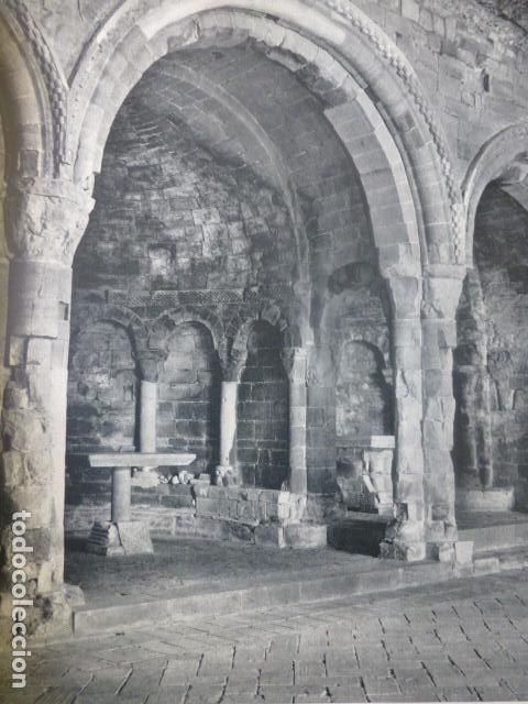 Collectionnisme: SAN JUAN DE LA PE&Ntilde;A HUESCA ANTIGUA LAMINA IMPRESA AL HUECOGRABADO A&Ntilde;OS 50