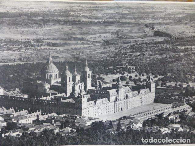 Coleccionismo: MONASTERIO DE EL ESCORIAL MADRID ANTIGUA LAMINA IMPRESA AL HUECOGRABADO A&Ntilde;OS 50