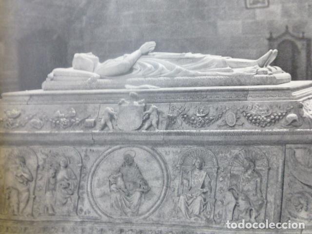 Coleccionismo: AVILA MONASTERIO DE SANTO TOMAS ANTIGUA LAMINA IMPRESA AL HUECOGRABADO A&Ntilde;OS 50