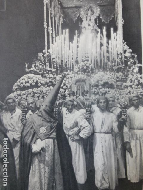 Coleccionismo: MALAGA SEMANA SANTA ANTIGUA LAMINA IMPRESA AL HUECOGRABADO A&Ntilde;OS 50