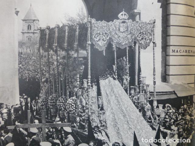 Coleccionismo: SEVILLA SEMANA SANTA ANTIGUA LAMINA IMPRESA AL HUECOGRABADO A&Ntilde;OS 50