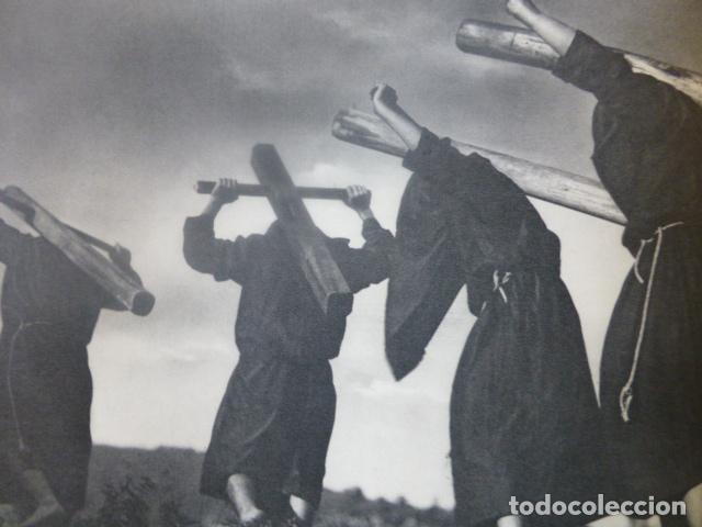 Coleccionismo: RONCESVALLES NAVARRA SEMANA SANTA ANTIGUA LAMINA IMPRESA AL HUECOGRABADO A&Ntilde;OS 50