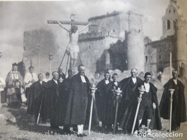 Coleccionismo: TUREGANO SEGOVIA SEMANA SANTA ANTIGUA LAMINA IMPRESA AL HUECOGRABADO A&Ntilde;OS 50