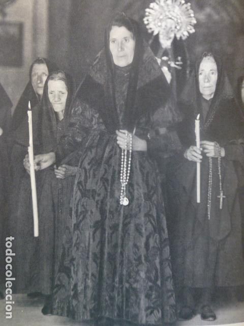 Coleccionismo: TUREGANO SEGOVIA SEMANA SANTA ANTIGUA LAMINA IMPRESA AL HUECOGRABADO A&Ntilde;OS 50