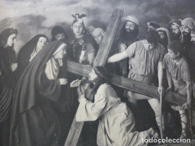 Coleccionismo: ESPARRAGUERA BARCELONA SEMANA SANTA ANTIGUA LAMINA IMPRESA AL HUECOGRABADO A&Ntilde;OS 50