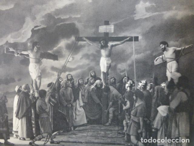 Coleccionismo: ESPARRAGUERA BARCELONA SEMANA SANTA ANTIGUA LAMINA IMPRESA AL HUECOGRABADO A&Ntilde;OS 50