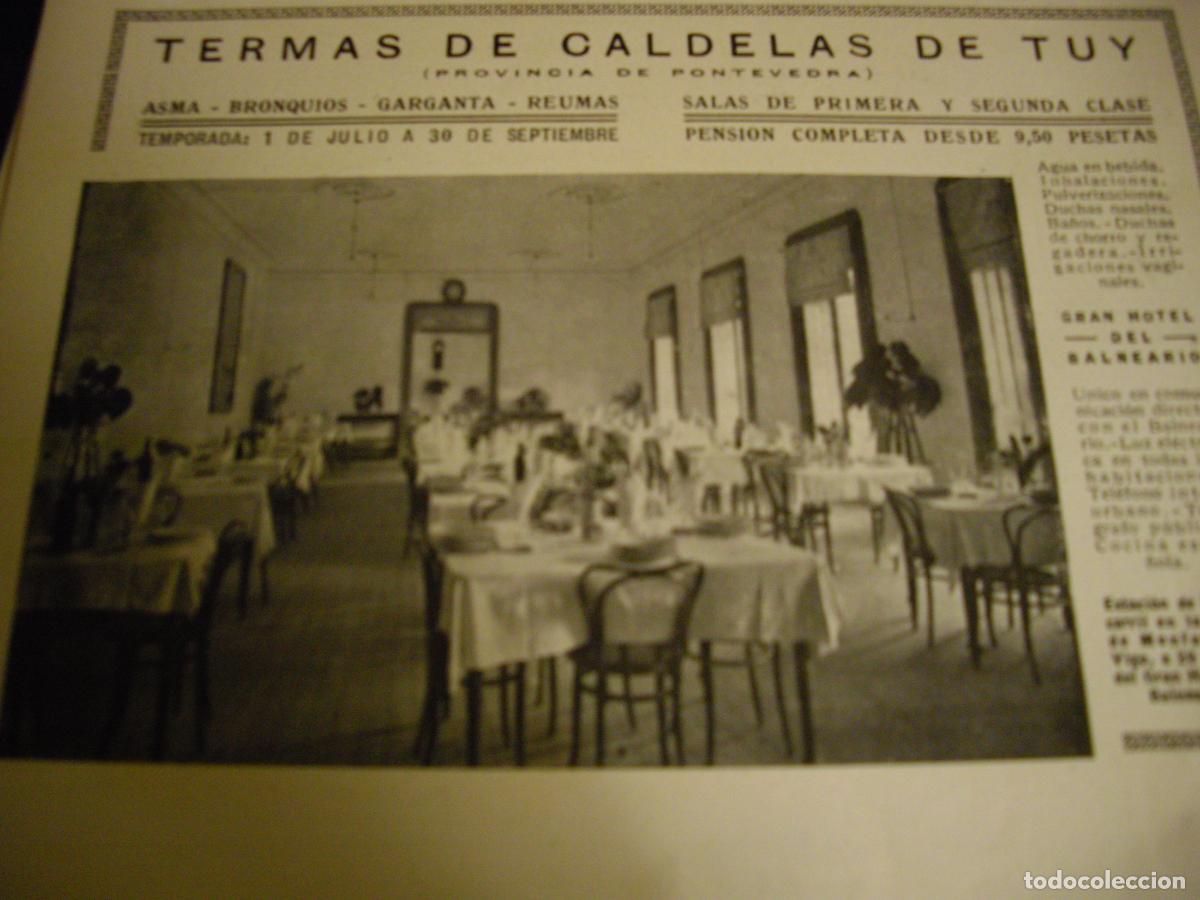 Coleccionismo: CALDELAS DE TUY PONTEVEDRA PUBLICIDAD TERMAS A&Ntilde;OS 30
