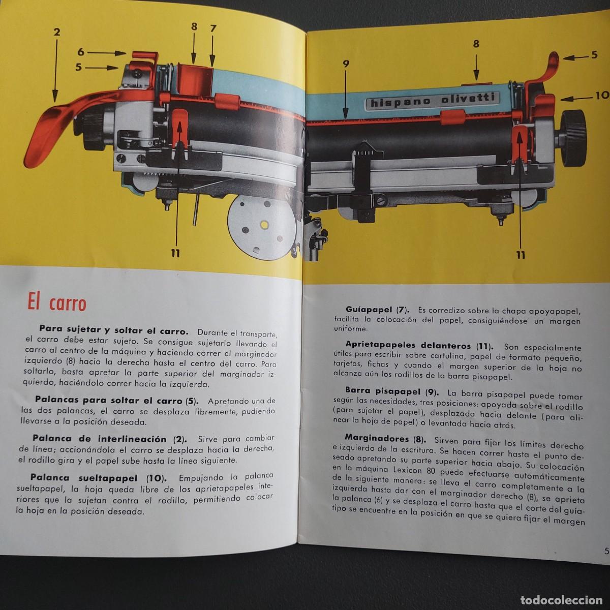 Coleccionismo: Hispano Olivetti - lexicon 80 - 1964 - Foto 2