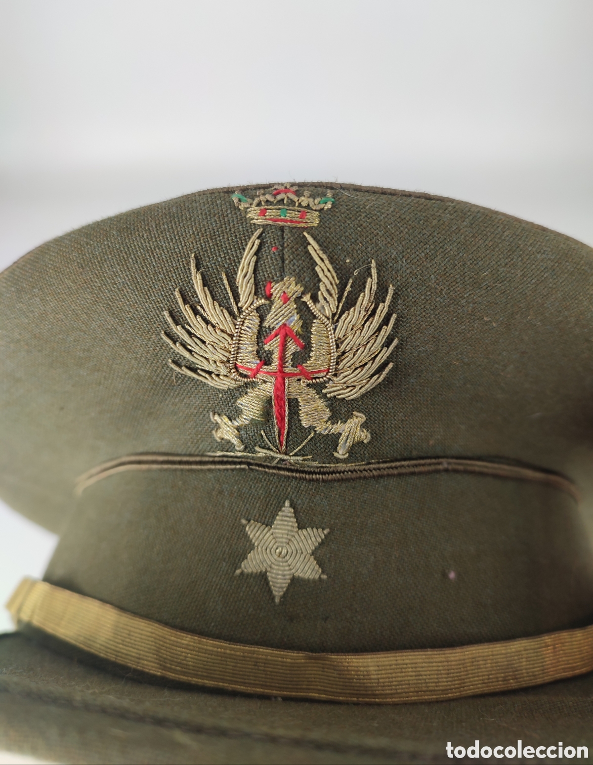 Coleccionismo: Gorra militar plato ejercito de tierra - Foto 2
