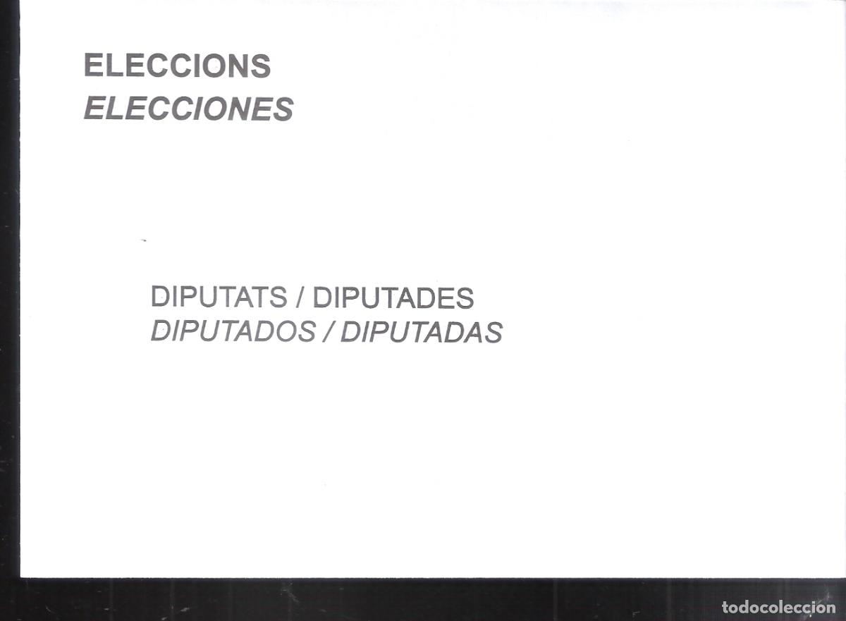Coleccionismo: Eleccions. Elecciones. Diputats / Diputades. Diputados / Diputadas- Sobre voto. Elecciones Congreso.