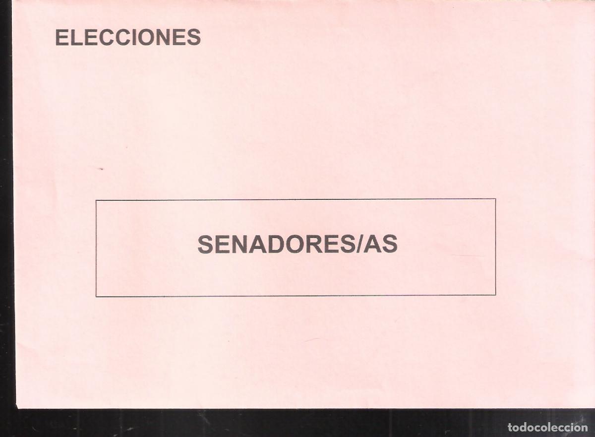 Collezionismo: Elecciones. Senadores/as. Sobre votacion. Elecciones Senado.