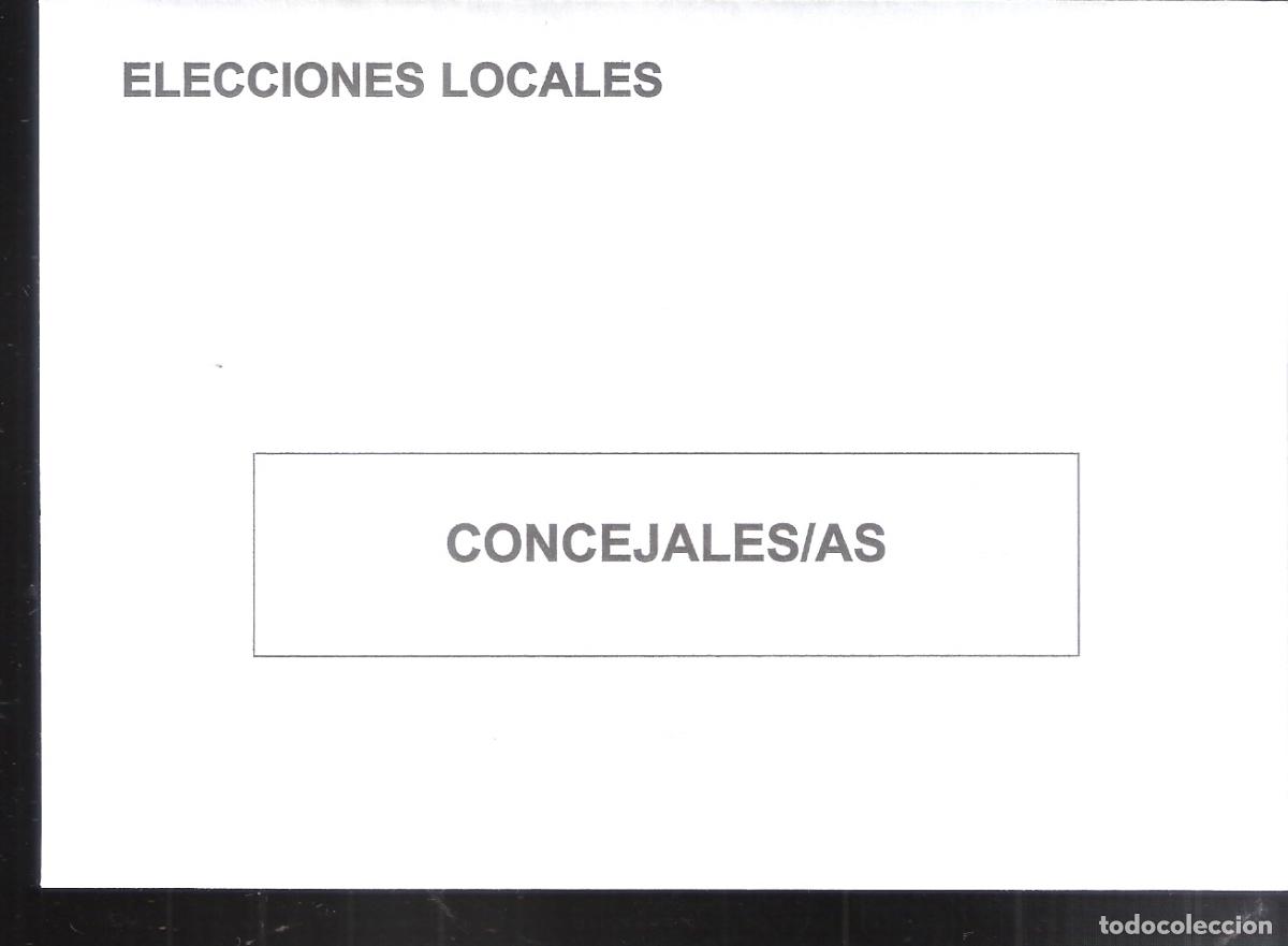 Collectionnisme: Elecciones Locales. Concejales/as. Sobre votaci&oacute;n. Elecciones . Ayuntamientos.