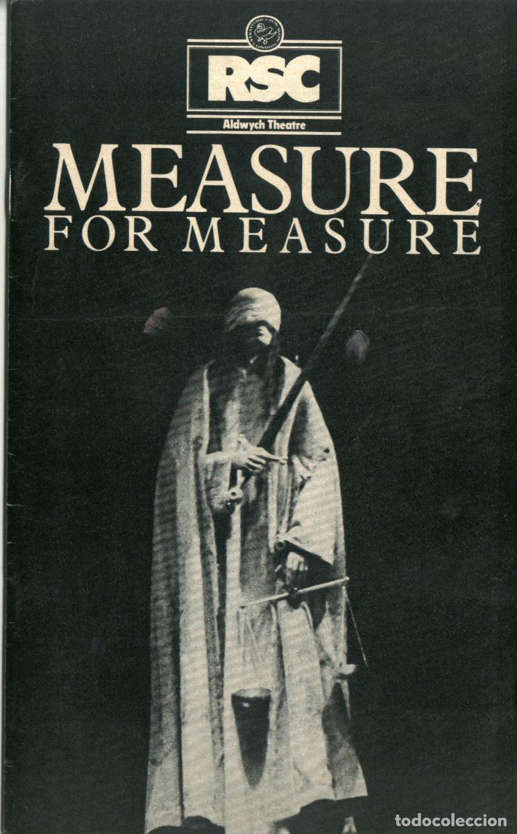 Coleccionismo: Measure for Measure, by Charles Dickens, Dir. Barry Kyle (Royal Shakepeare Company. 1979)