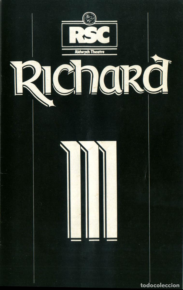 Coleccionismo: Richard III, by William Shakespeare, Dir. Terry Hands (Royal Shakepeare Company. 1981)