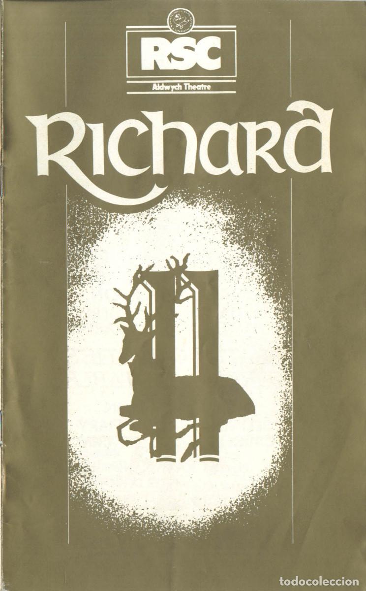 Coleccionismo: Richard II, by William Shakespeare, Dir. Terry Hands (Royal Shakepeare Company. 1981)