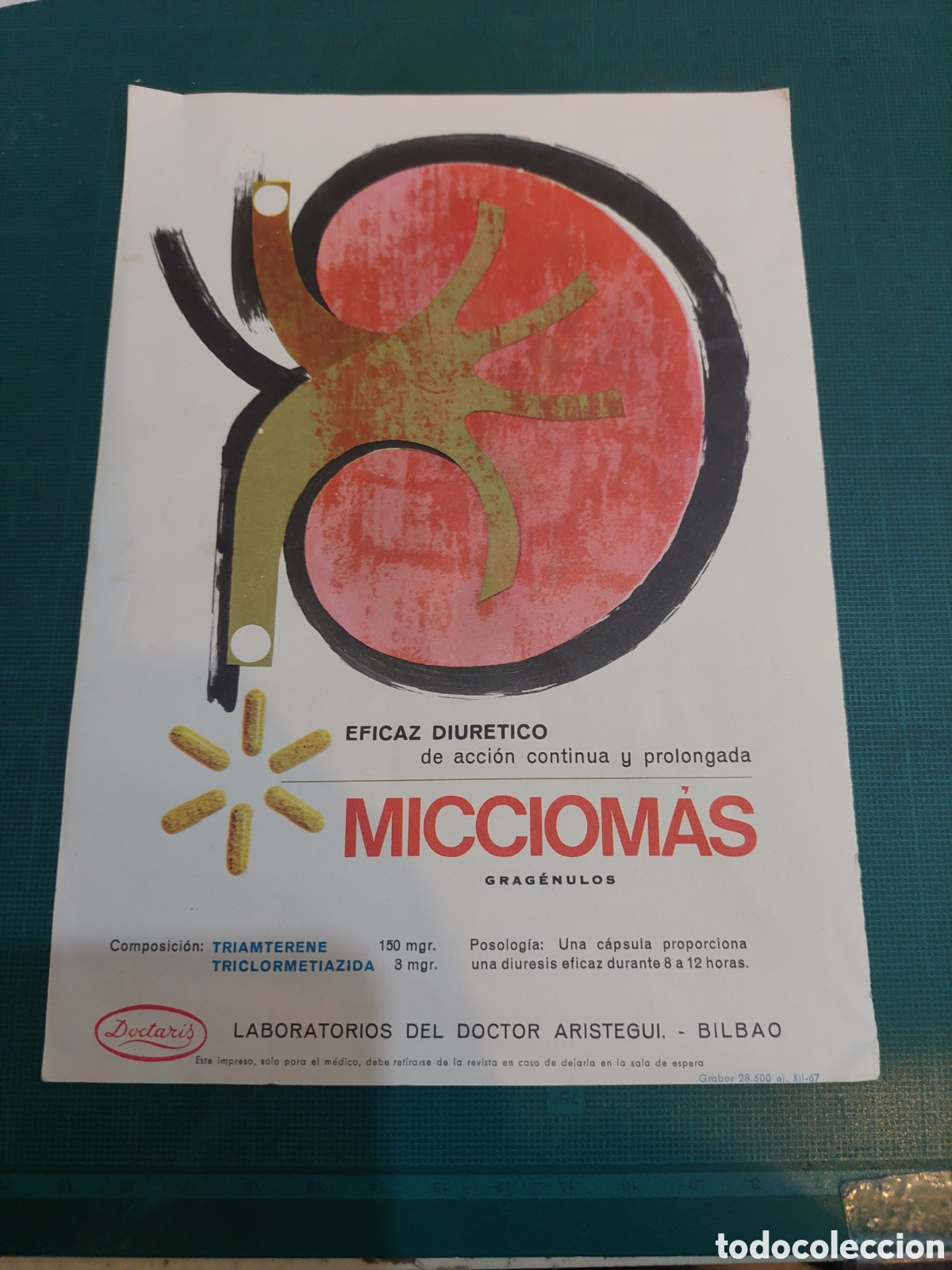 Sammelleidenschaft Papier: PUBLICIDAD L&Aacute;MINA MEDICAMENTOS MICCIOMAS DACTORIS BILBAO ACTIVIN