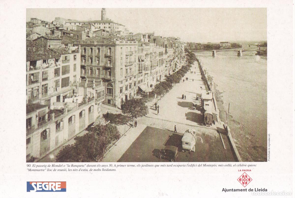 Collecting paper: LAMINA COLECCION POSTALES FOTOS DE LERIDA ANTIGUA DIARIO SEGRE N&ordm; 90