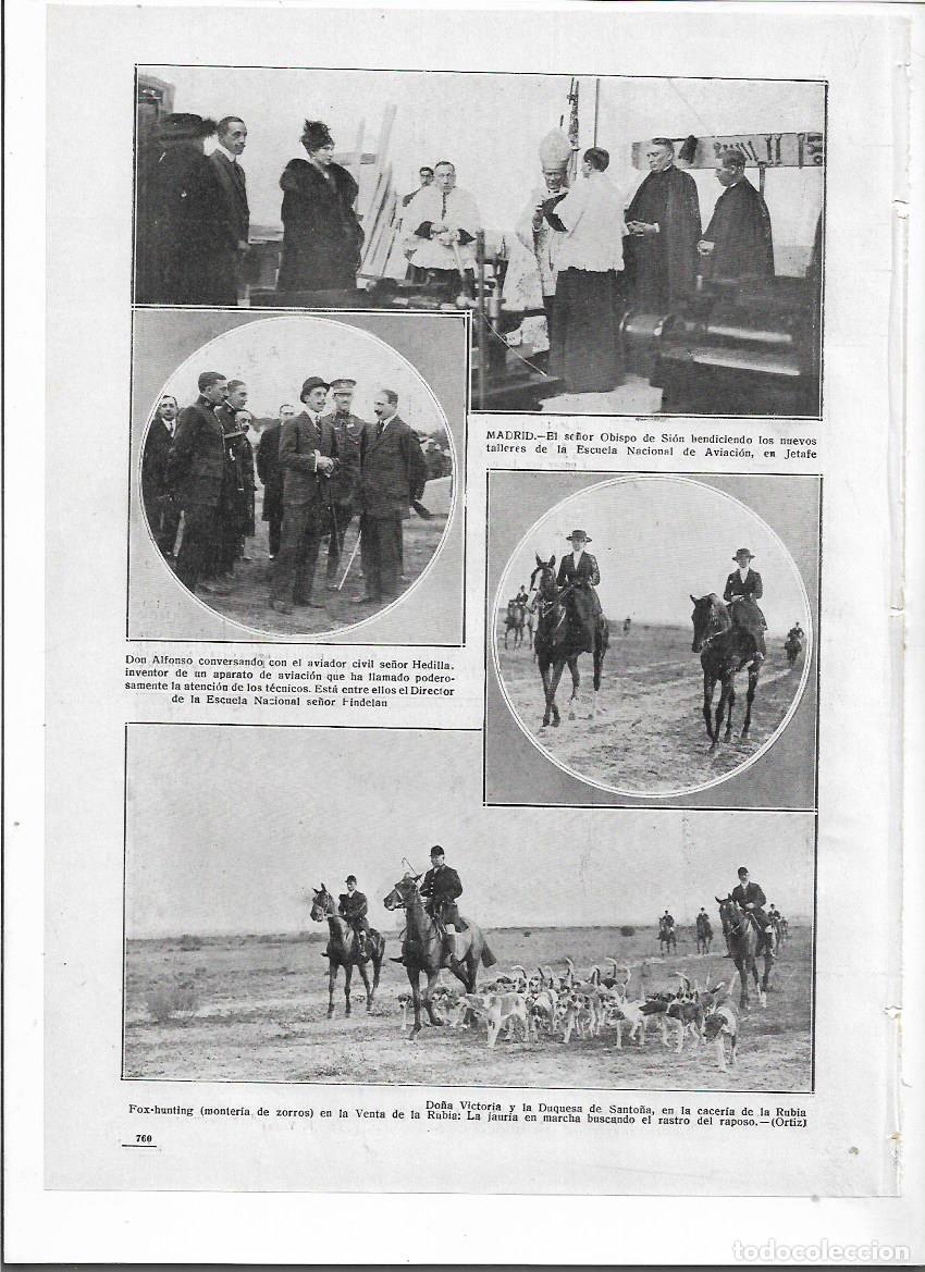 Collectionnisme: A&Ntilde;O 1915 RECORTE PRENSA CACERIA REGIA REINA DUQUESA SANTO&Ntilde;A VENTA DE LA RUBIA MONTERIA ZORROS