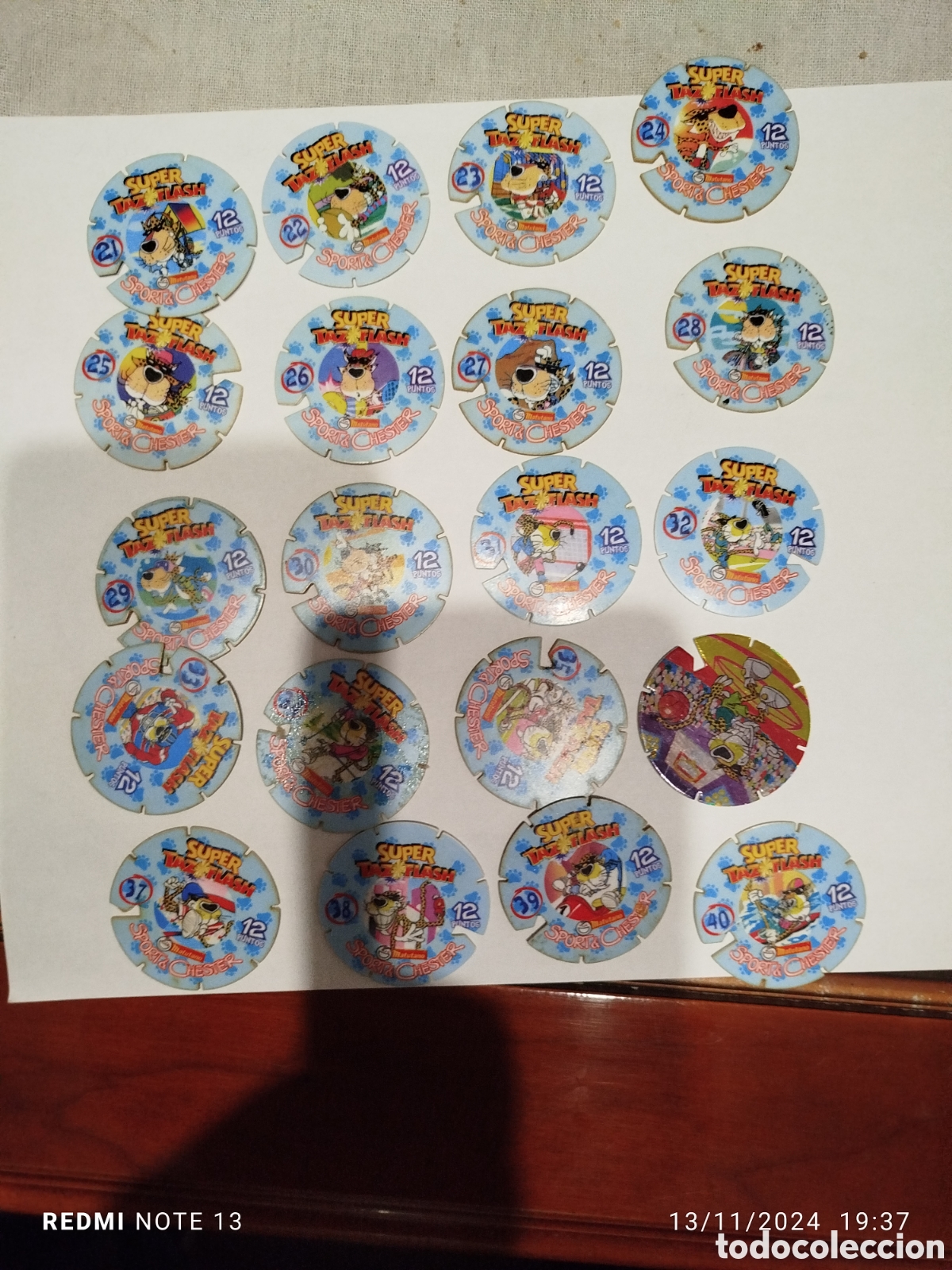 Coleccionismo: 20 tazos super flash-sport Chester.complets - Foto 2