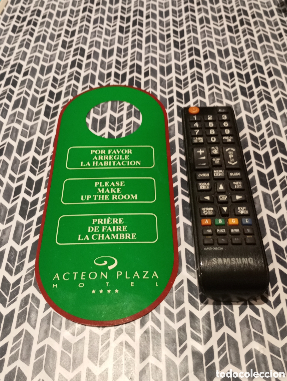 Coleccionismo: ETIQUETA TARJETA CARTEL HOTEL ACTEON PLAZA - NO MOLESTAR, DO NOT DISTURB