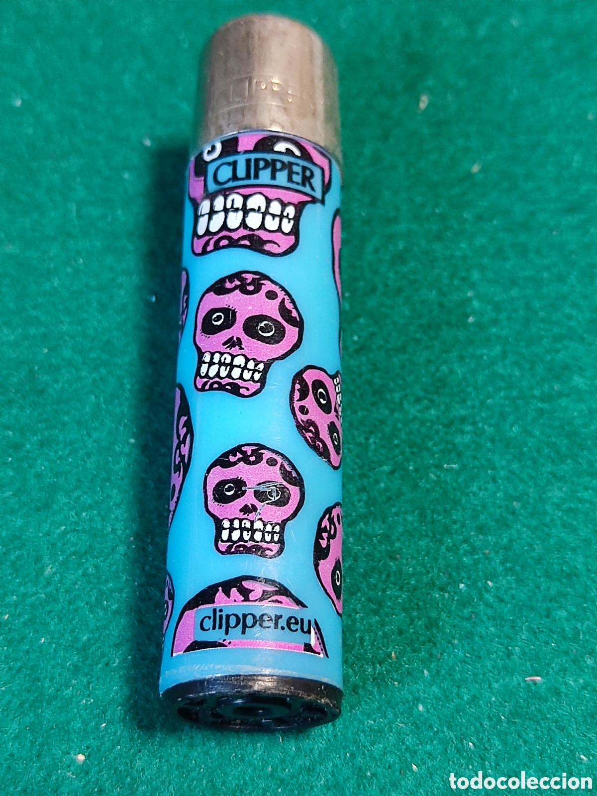 Coleccionismo: Mechero Clipper calaveras - Foto 1