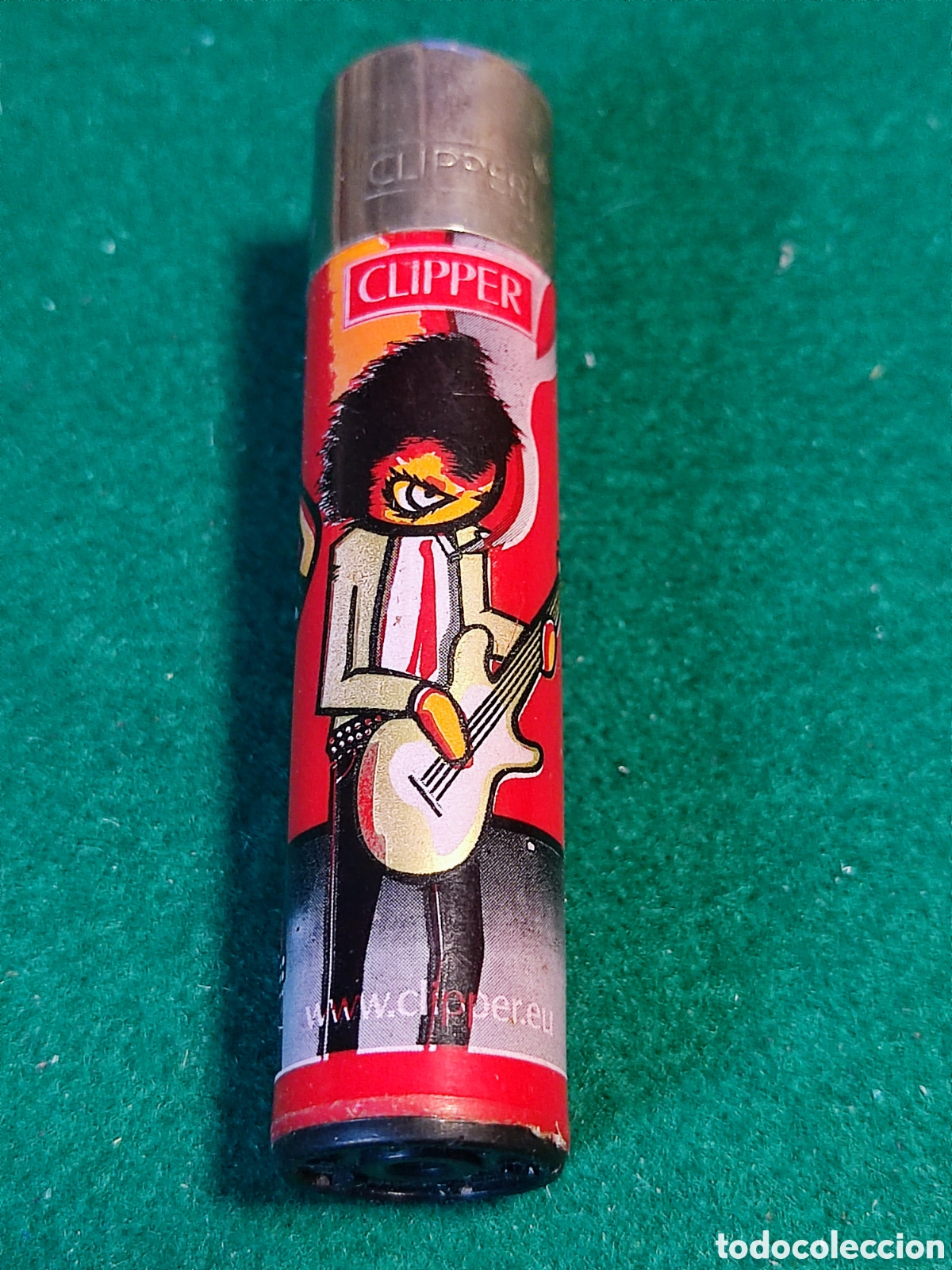 Coleccionismo: Mechero Clipper guitarrista - Foto 1