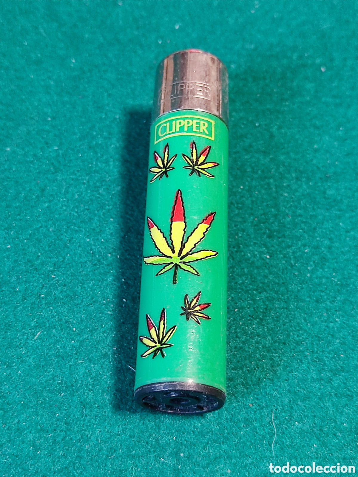Coleccionismo: Mechero Clipper marihuana - Foto 1