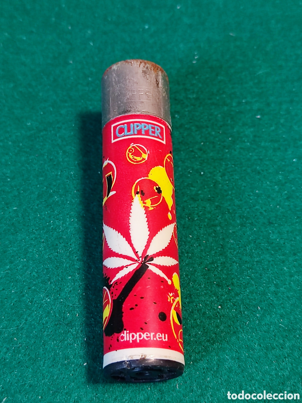 Coleccionismo: Mechero Clipper marihuana - Foto 1