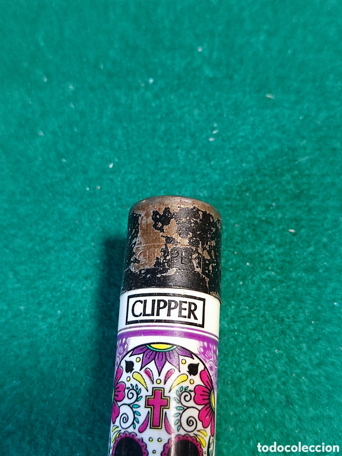 Coleccionismo: Mechero Clipper calavera - Foto 2