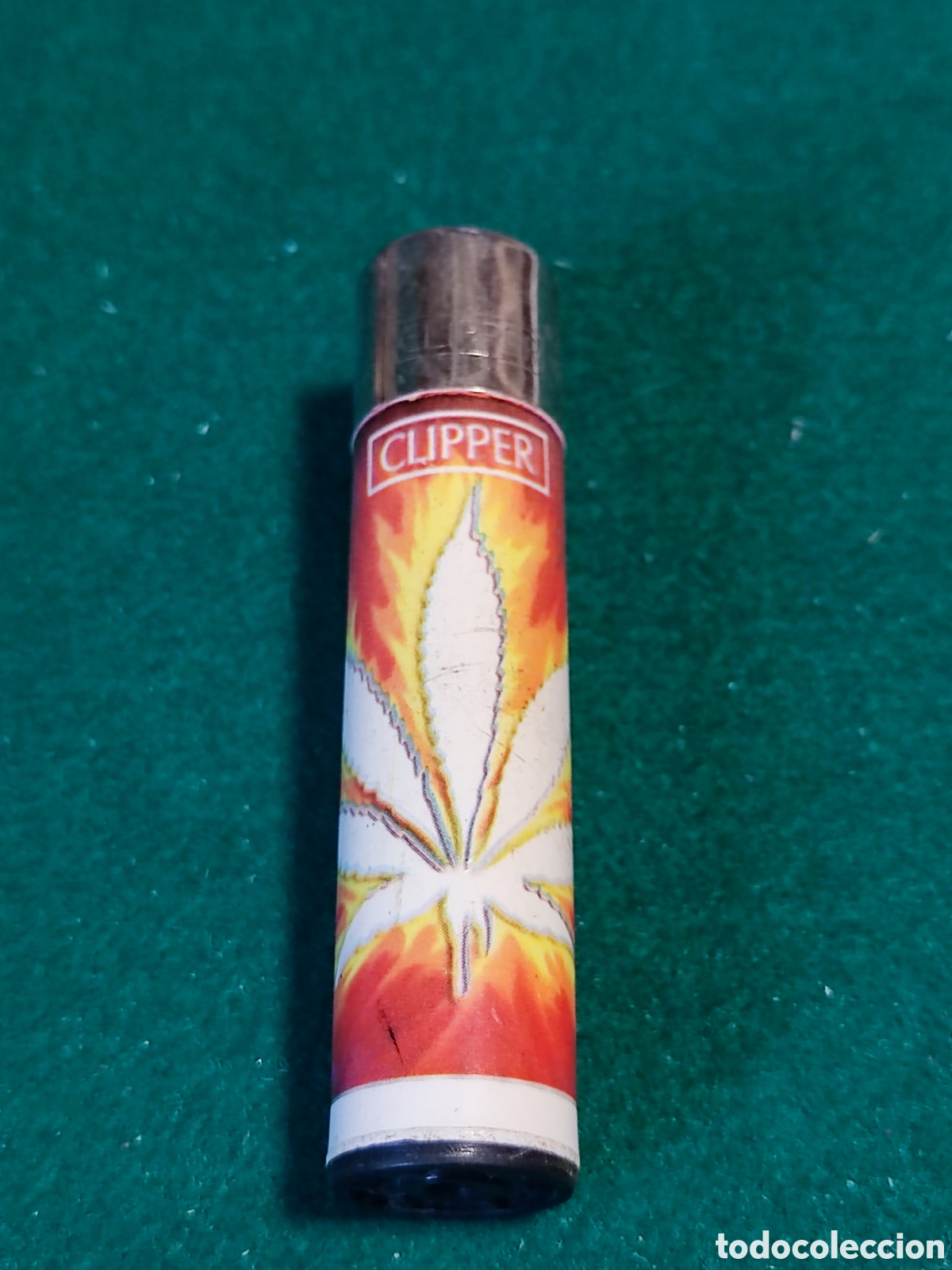 Coleccionismo: Mechero Clipper marihuana - Foto 1