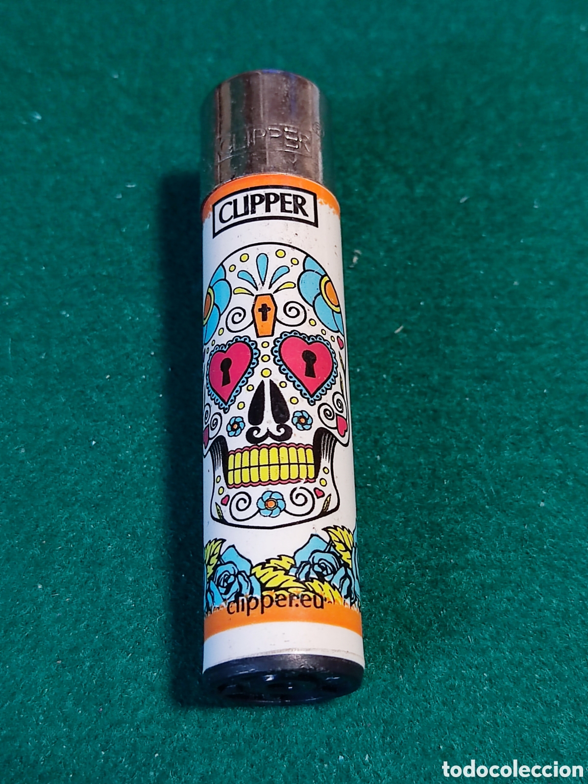 Coleccionismo: Mechero Clipper calavera - Foto 1