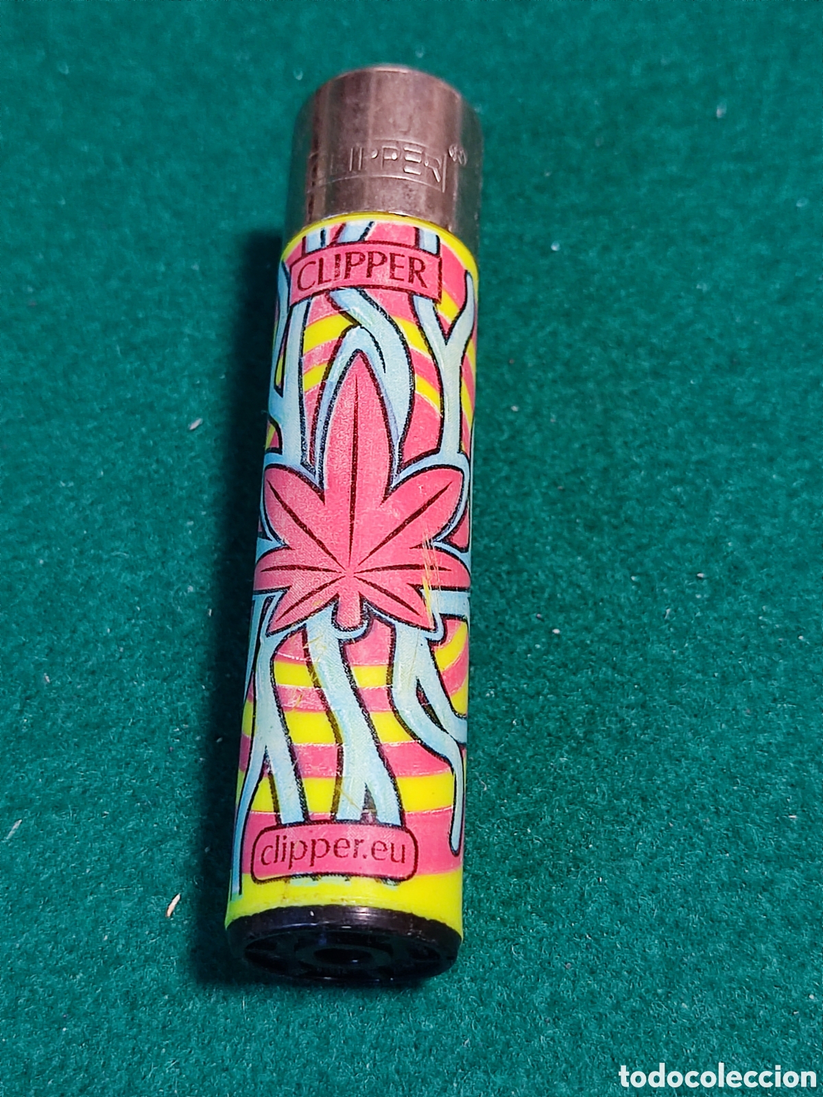 Coleccionismo: Mechero Clipper marihuana - Foto 1