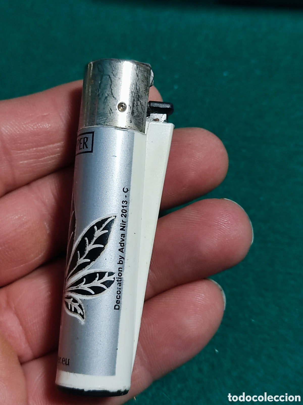 Coleccionismo: Mechero Clipper marihuana - Foto 2