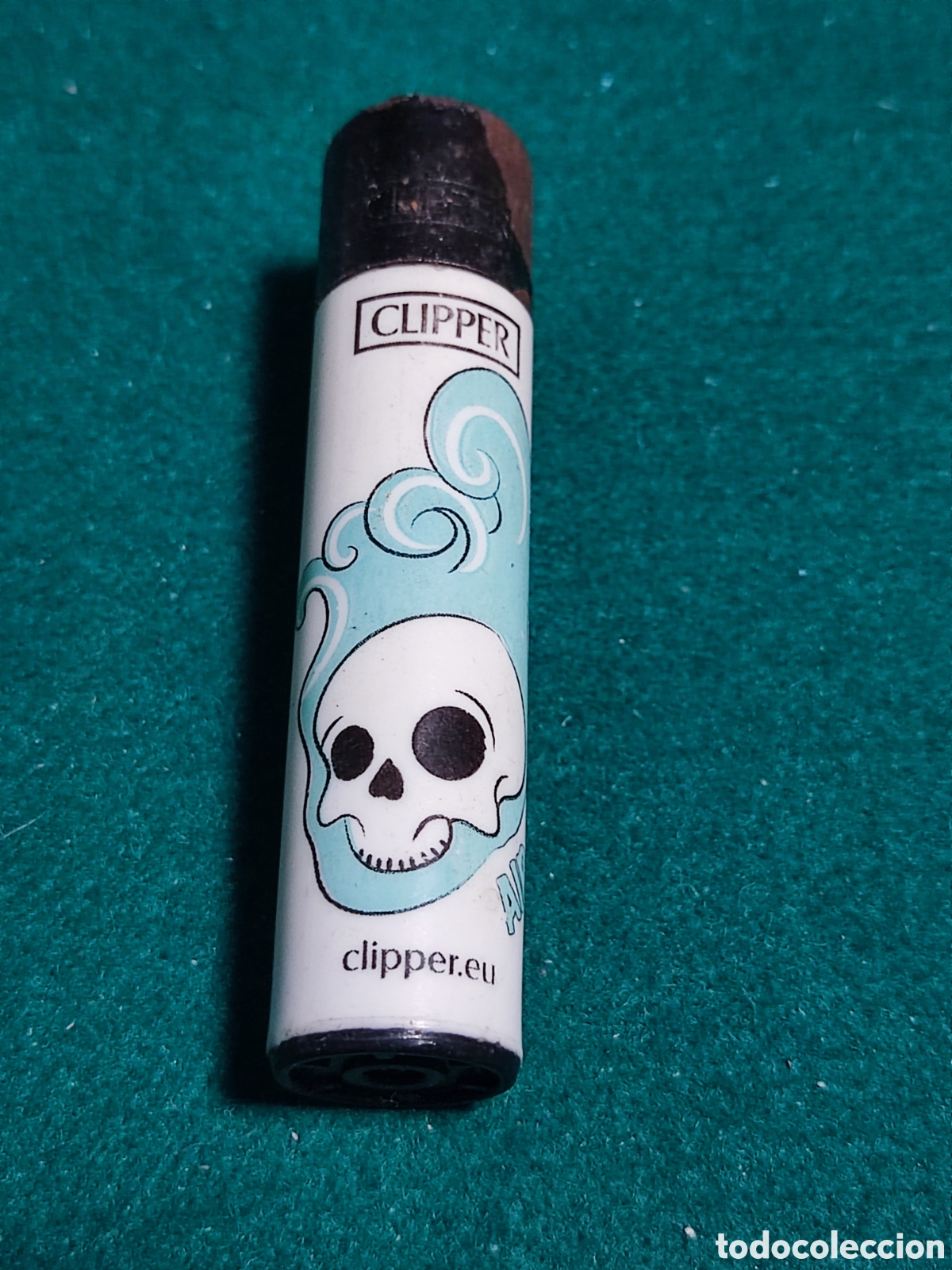 Coleccionismo: Mechero Clipper calavera - Foto 1