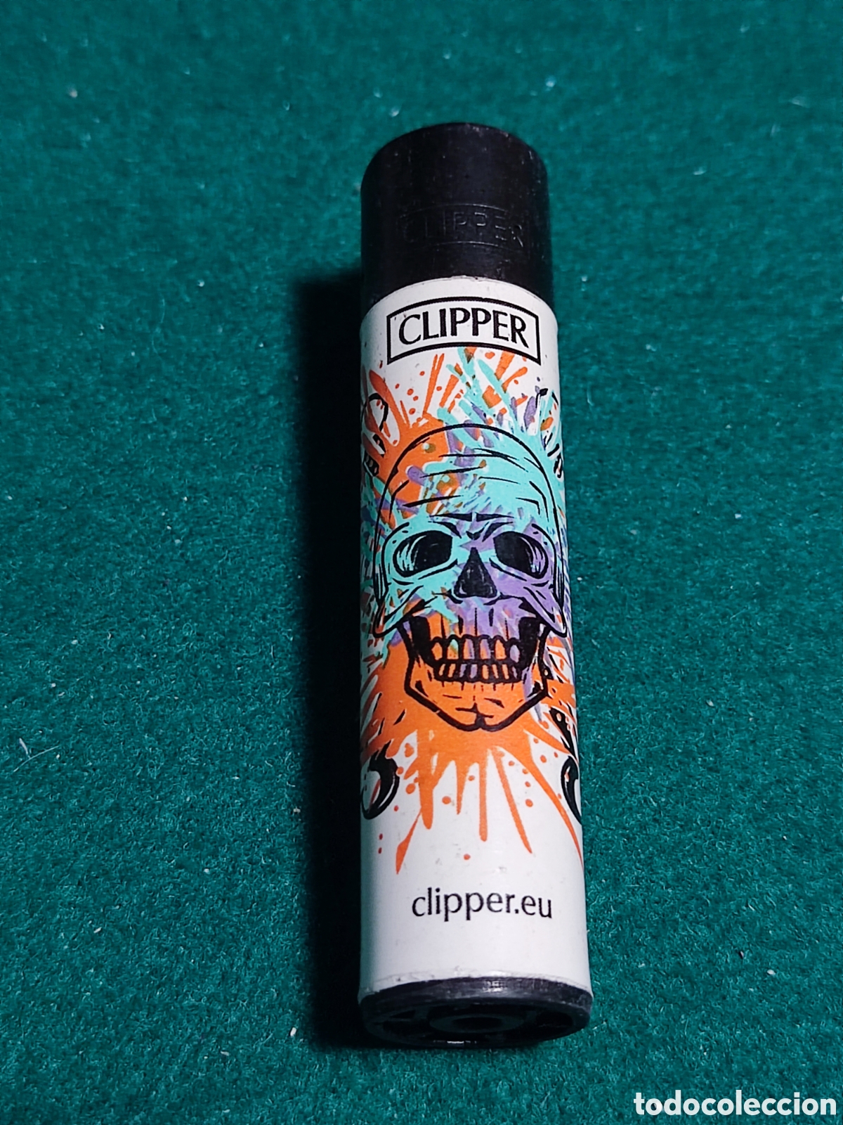 Coleccionismo: Mechero Clipper calavera - Foto 1