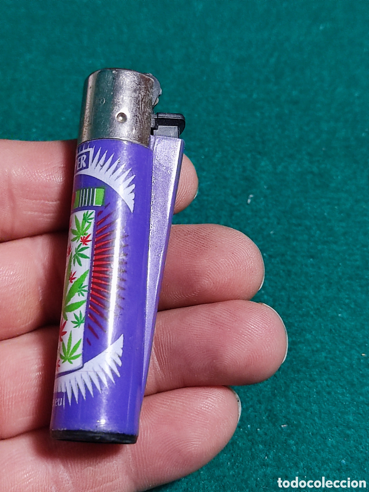 Coleccionismo: Mechero Clipper marihuana - Foto 2