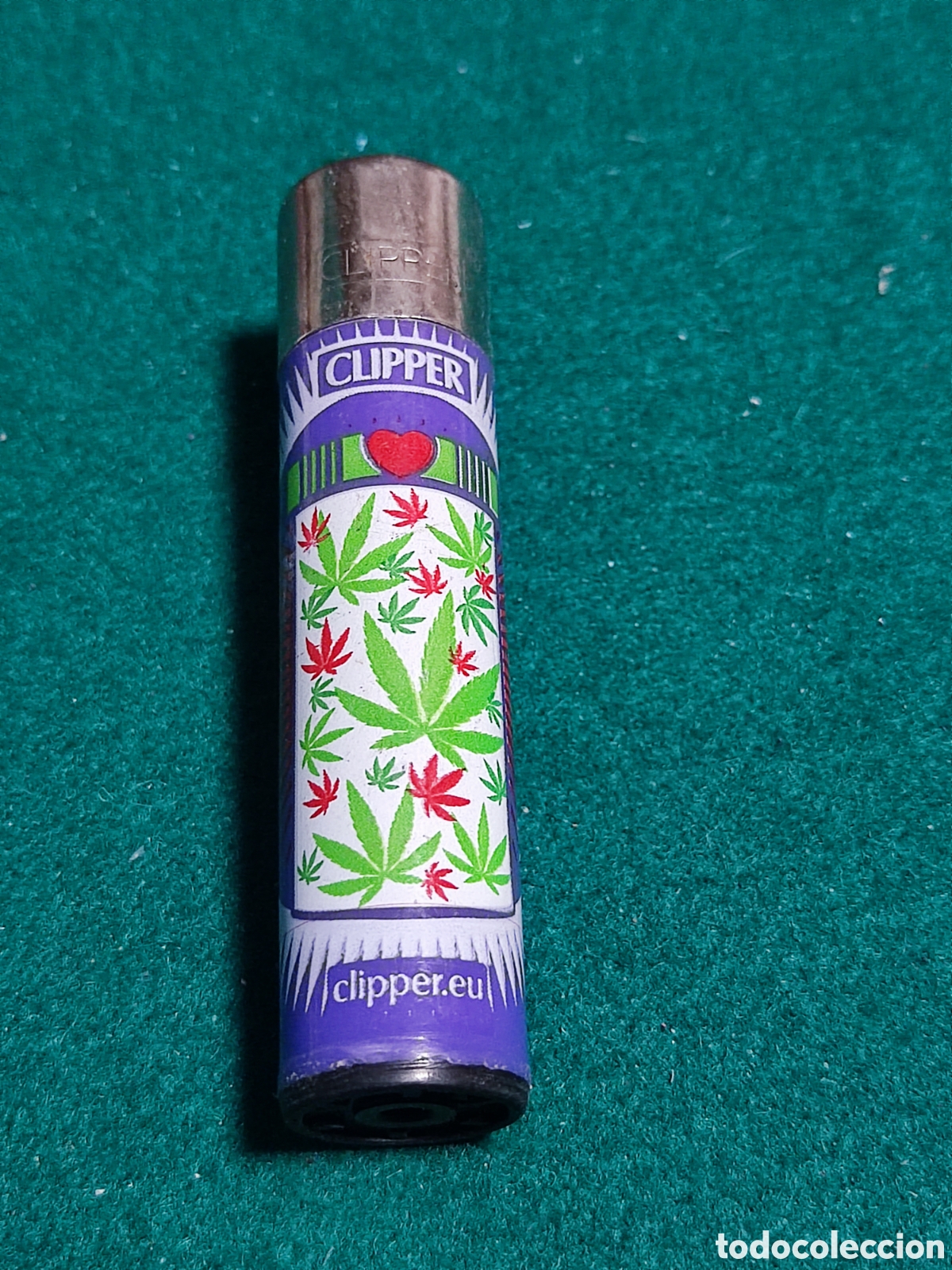 Coleccionismo: Mechero Clipper marihuana - Foto 1