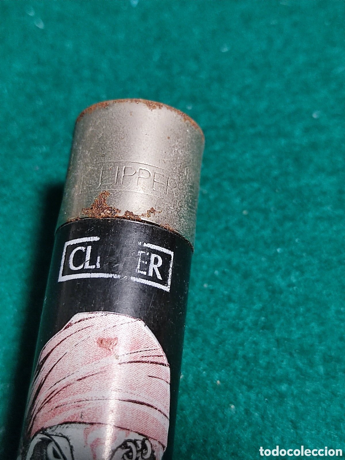 Coleccionismo: Mechero Clipper calavera pirata - Foto 2