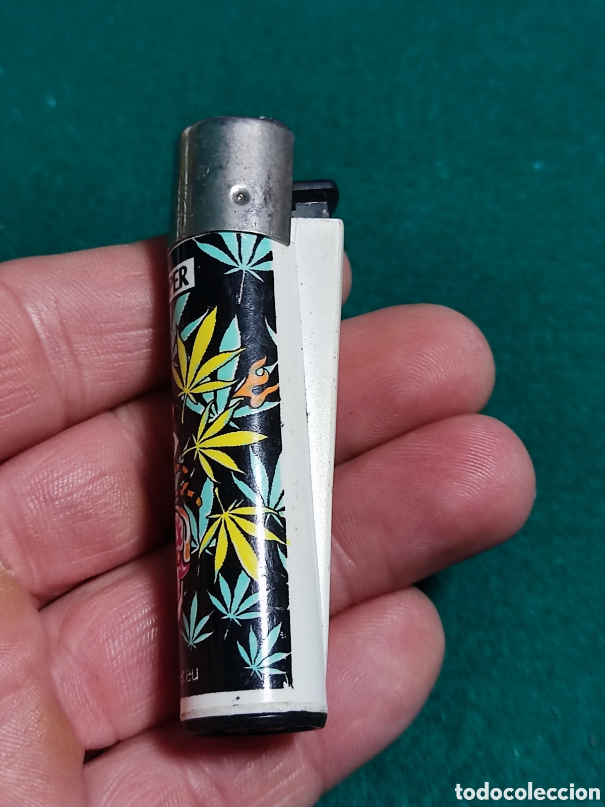 Coleccionismo: Mechero Clipper marihuana - Foto 2