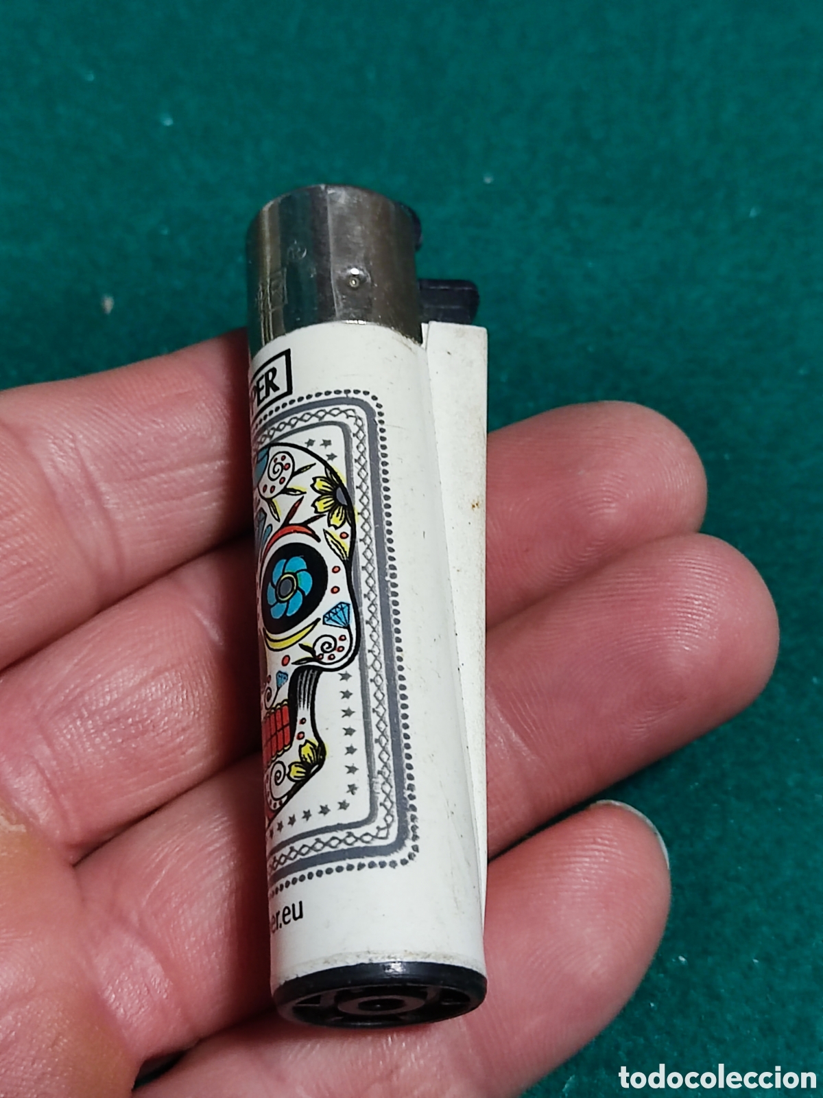 Coleccionismo: Mechero Clipper calavera - Foto 2