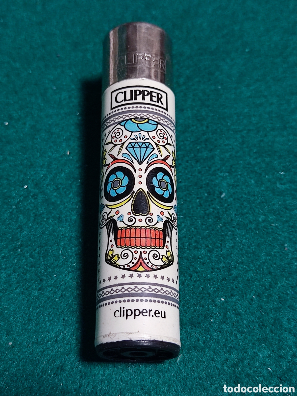 Coleccionismo: Mechero Clipper calavera - Foto 1