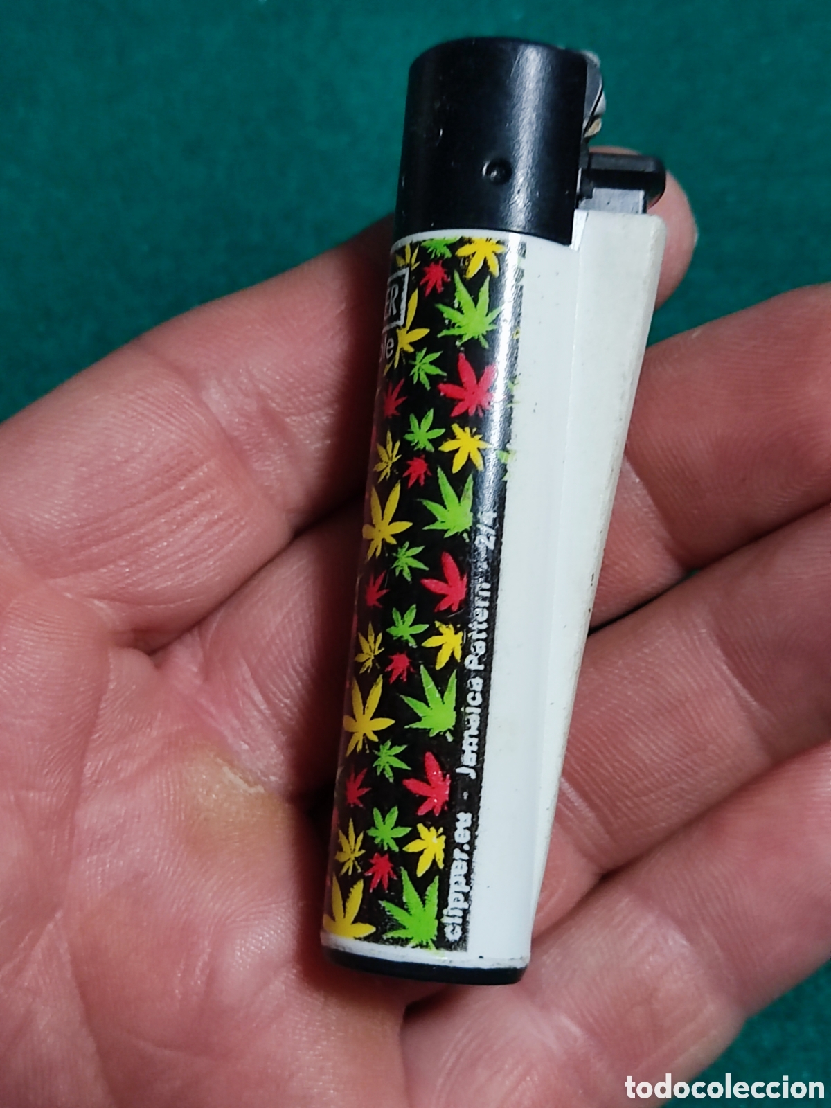 Coleccionismo: Mechero Clipper marihuana - Foto 2