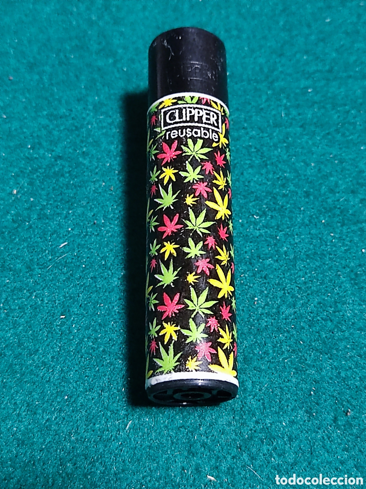 Coleccionismo: Mechero Clipper marihuana - Foto 1