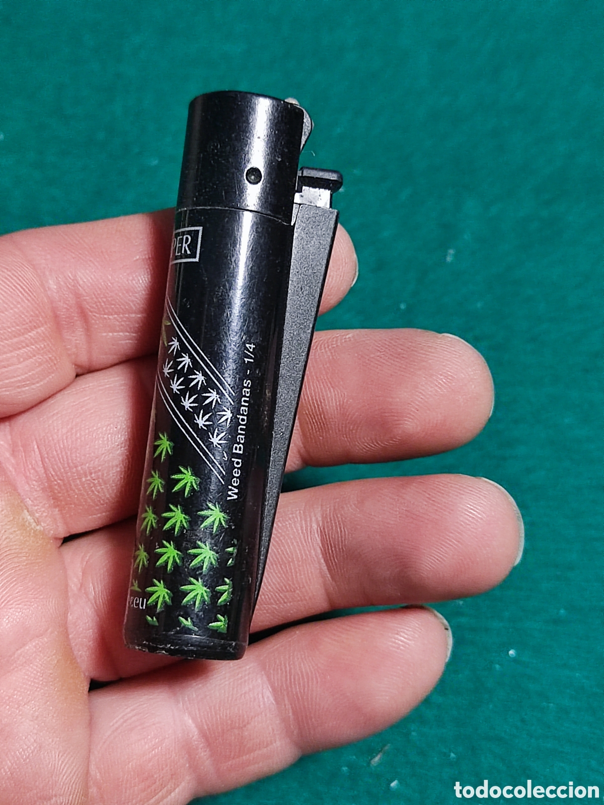 Coleccionismo: Mechero Clipper marihuana - Foto 2