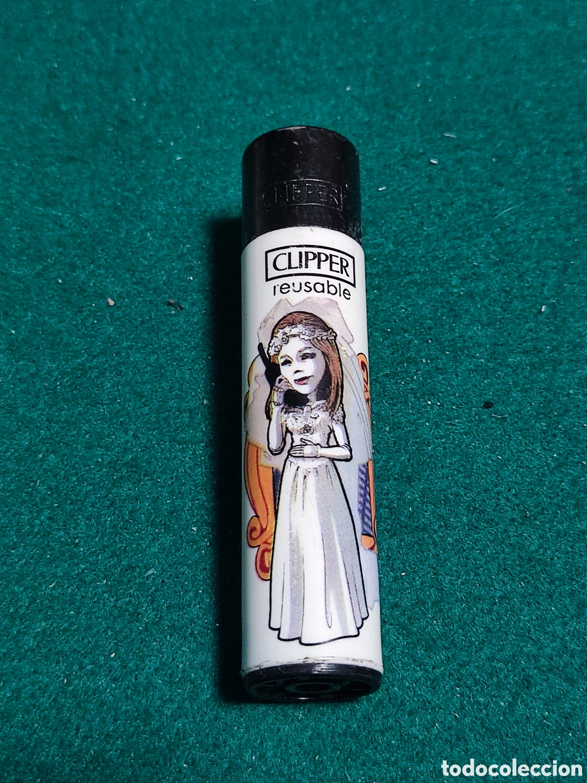 Coleccionismo: Mechero Clipper calaveritas - Foto 1