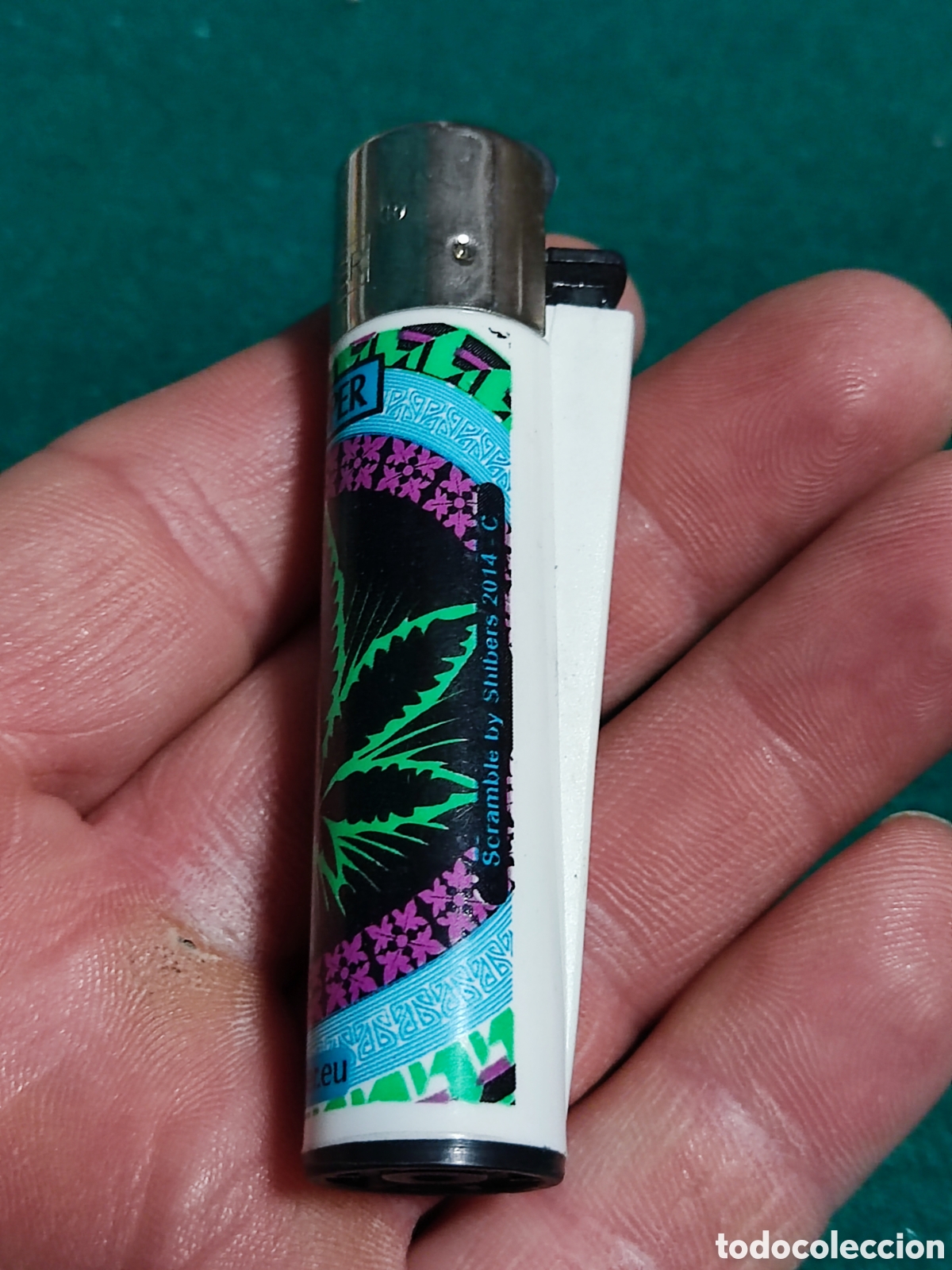 Coleccionismo: Mechero Clipper marihuana - Foto 2